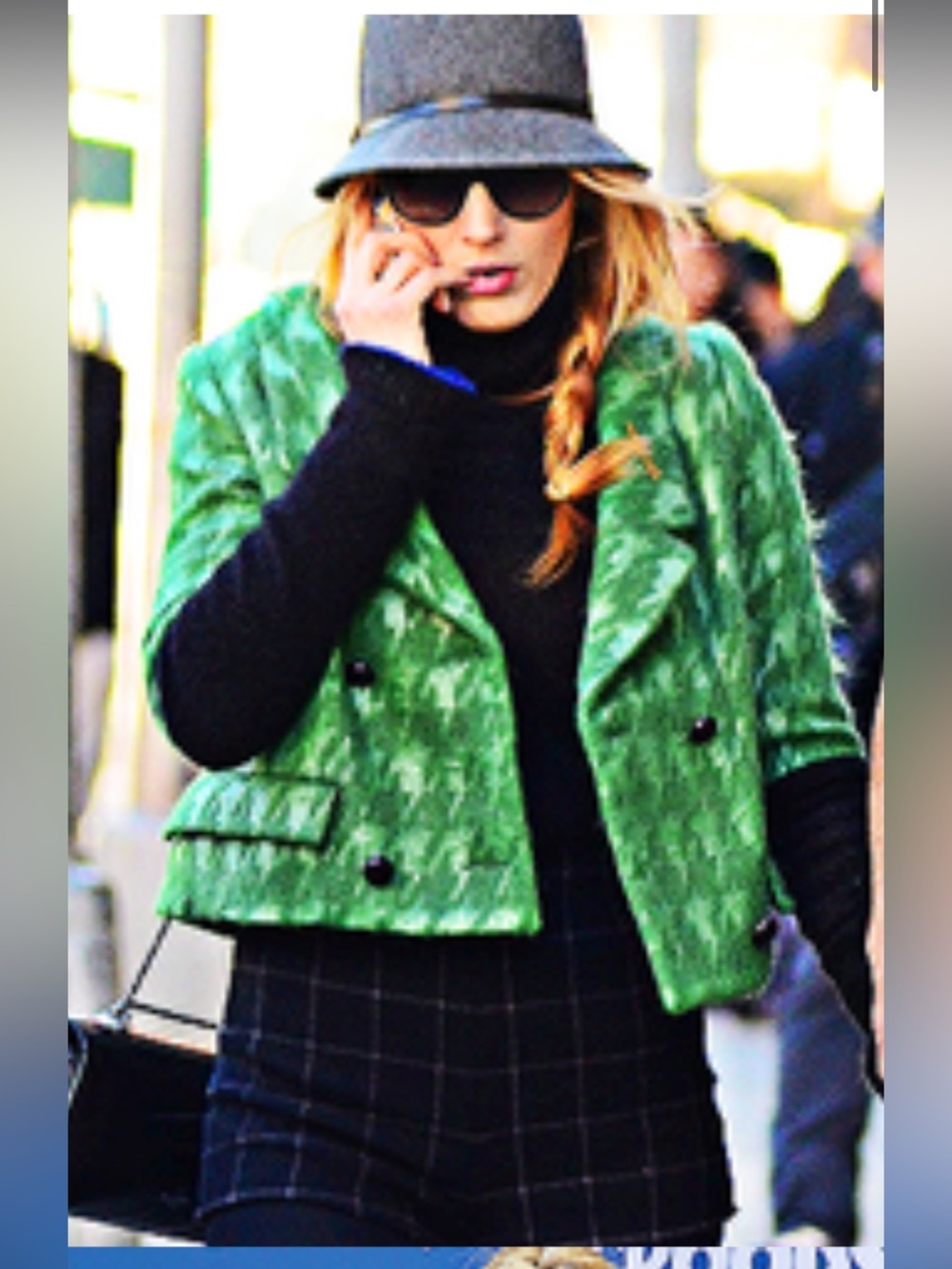 Smythe wool mohair Short Double-Breasted jacket as seen on Blake Lively 2013